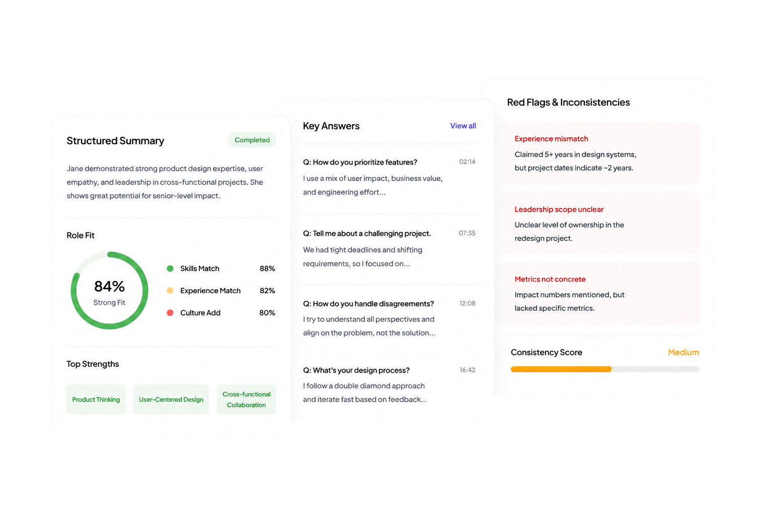 Structured Summary and Decision Support
